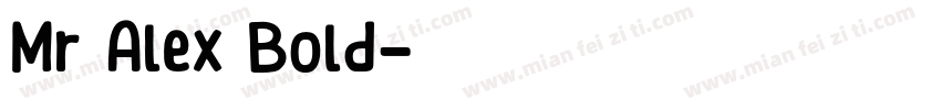 Mr Alex Bold字体转换